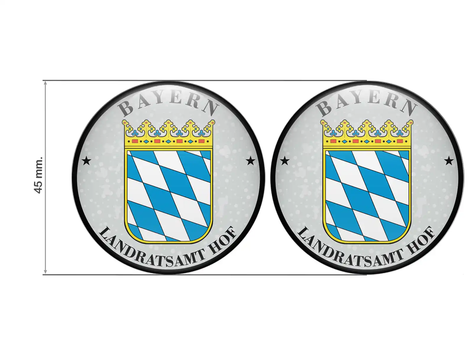 TÜV Plakette Landratsamt Hof Nummernschild plakette